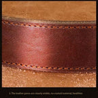 Genuine Leather Dog Collar & Leash Set (Golden Retriever)