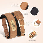 Custom Engraved Anti-Loss Leather Collar