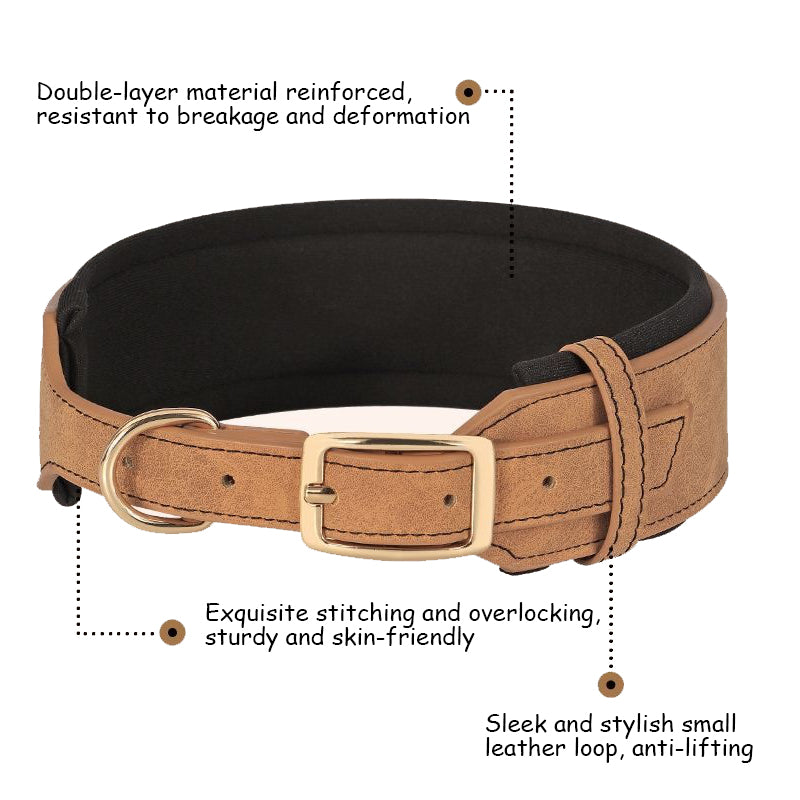 Custom Engraved Anti-Loss Leather Collar