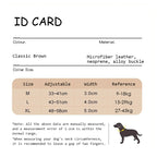 Custom Engraved Anti-Loss Leather Collar