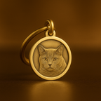 Custom Engraved Solid Brass Pet Tag