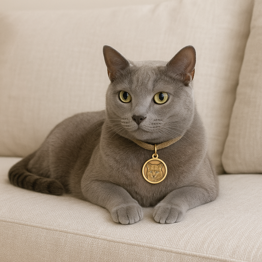 Custom Engraved Solid Brass Pet Tag