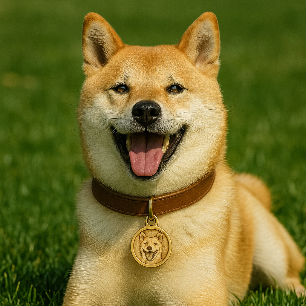 Custom Engraved Solid Brass Pet Tag