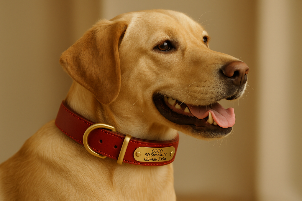 Full-Grain Leather Pet Collar